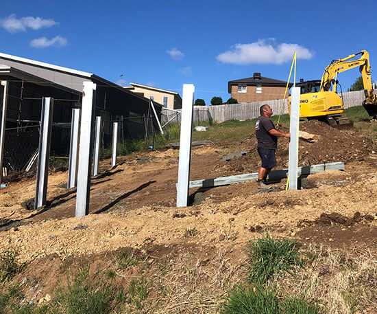 Just Walls retaining wall project